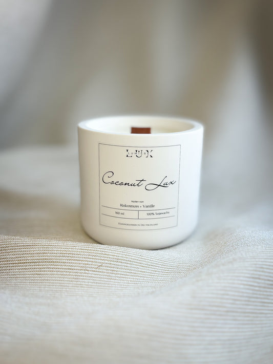 Handgegossene Duftkerze | Coconut Lux