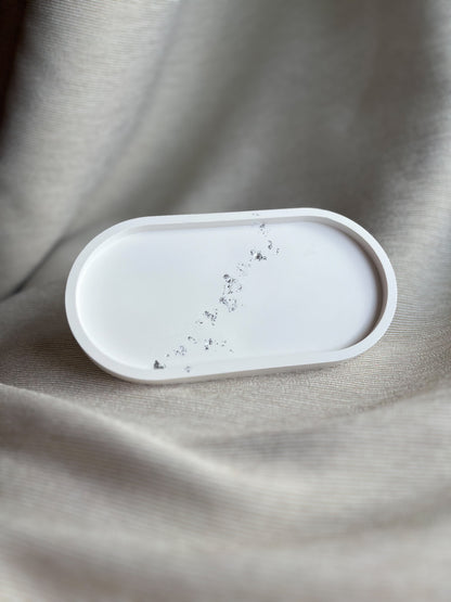 Dein Individuelles Kerzenset - Silber Tablett / Coconut Lux / Swirl