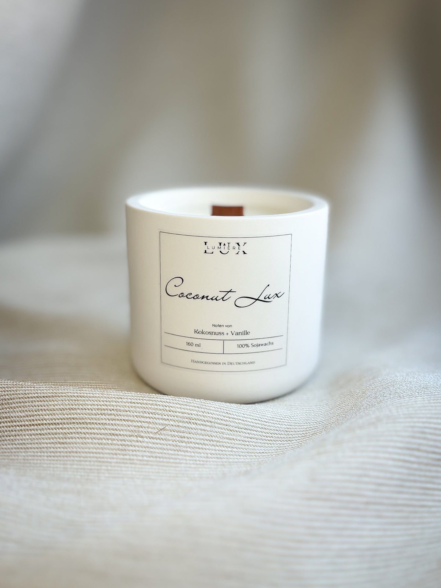 Dein Individuelles Kerzenset - Gold Tablett / Coconut Lux / Couple