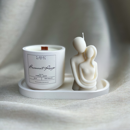 Dein Individuelles Kerzenset - Silber Tablett / Baccarat Rouge / Couple - Personalisiert -
