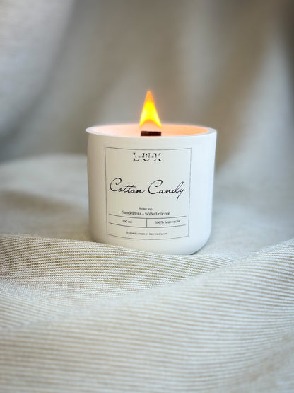 Dein Individuelles Kerzenset - Gold Tablett / Cotton Candy / Braid