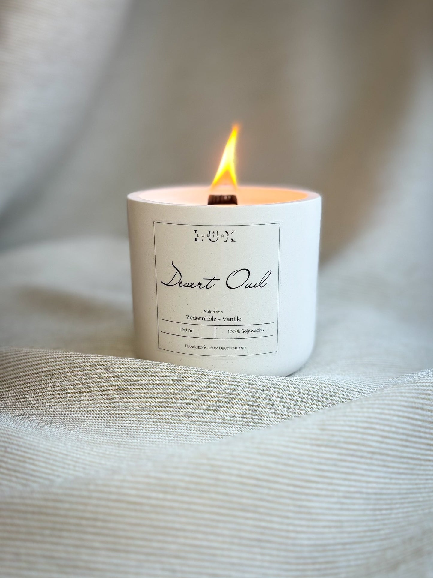 Dein Individuelles Kerzenset - Silbernes Tablett / Desert Oud / Swirl - Personalisiert -